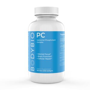 BodyBio Phospholipid Complex 100 Softgels - Cognitive Enhancer - Healthy Brain, Anti Aging and Cellular Support Supplement